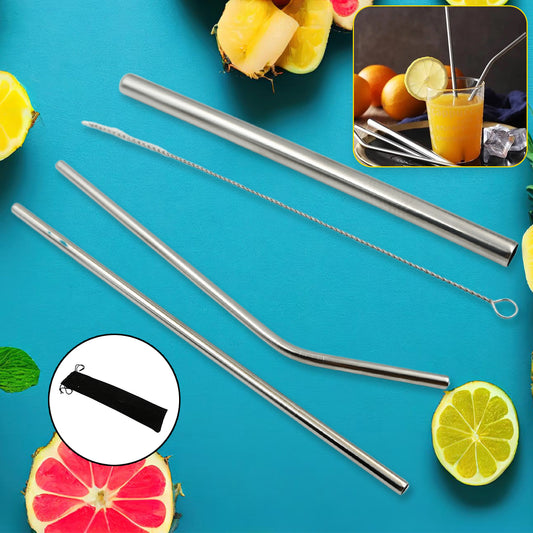 Reusable Stainless Steel Straws With Travel Case