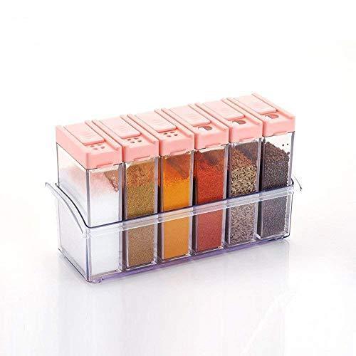 Mason-Style Spice Jar Set (Multicolour)