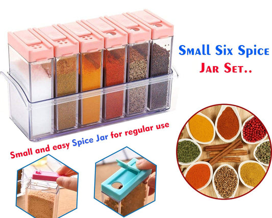 Mason-Style Spice Jar Set (Multicolour)
