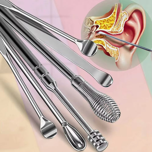6-in-1 Ear Wax Cleaner with Leather Pouch