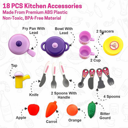 Portable Kitchen Suitcase Set for Kids