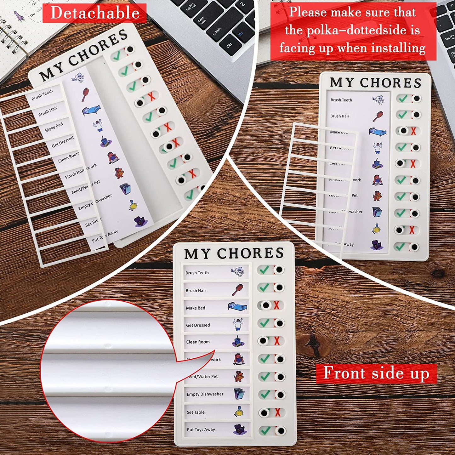Portable My Chores Home Memo Board