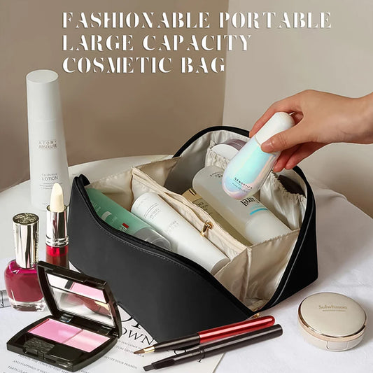 Premium Travel Makeup  Toiletry Organizer (Black)