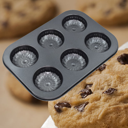 6 Slot Non-stick Cupcake Baking Molds
