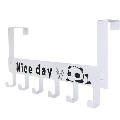 Heavy-duty Carbon Steel Door Hook Hanger (2 Pc, White)