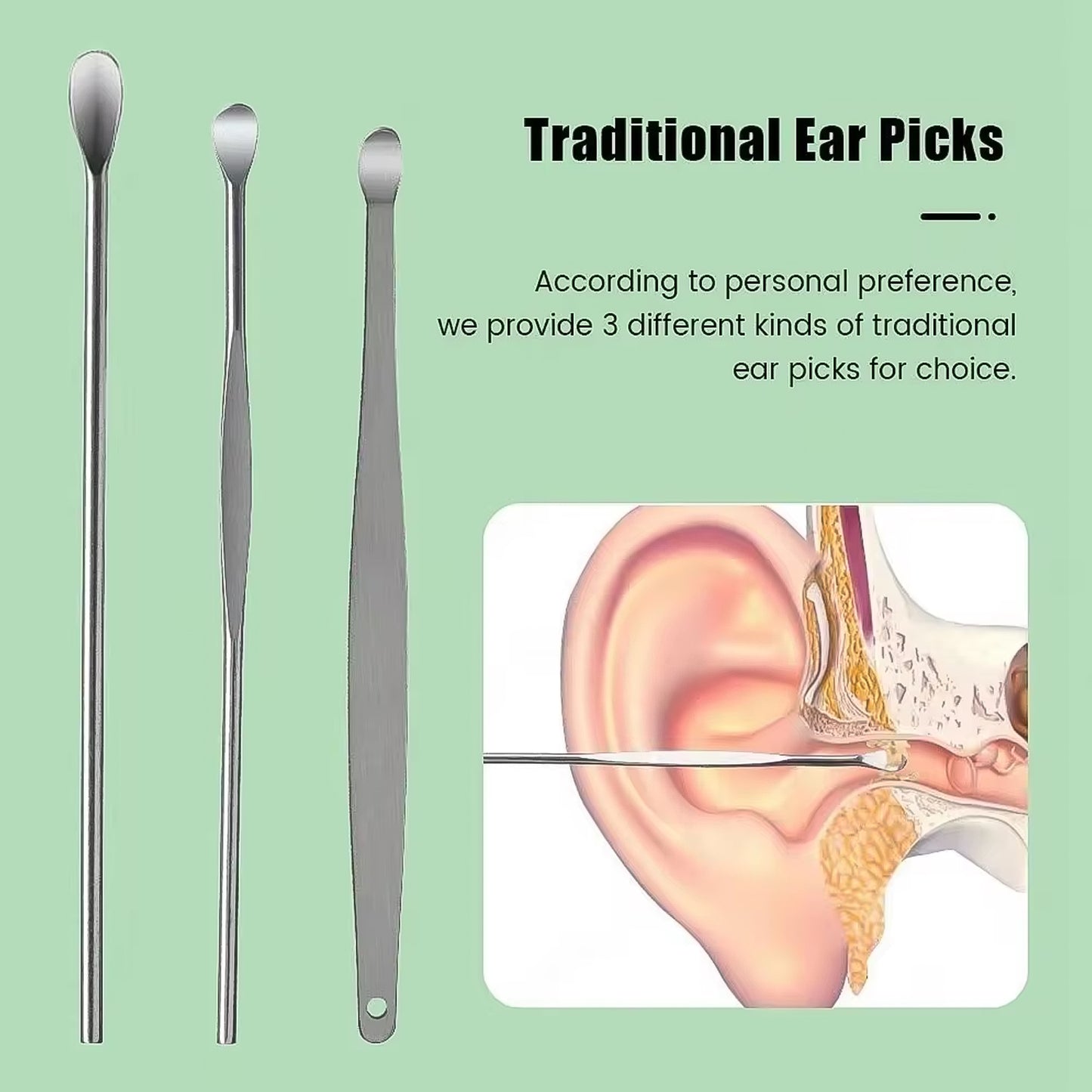 6-in-1 Ear Wax Cleaner with Leather Pouch