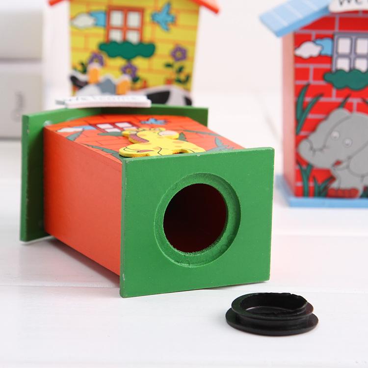 Cartoon Wooden Money Bank
