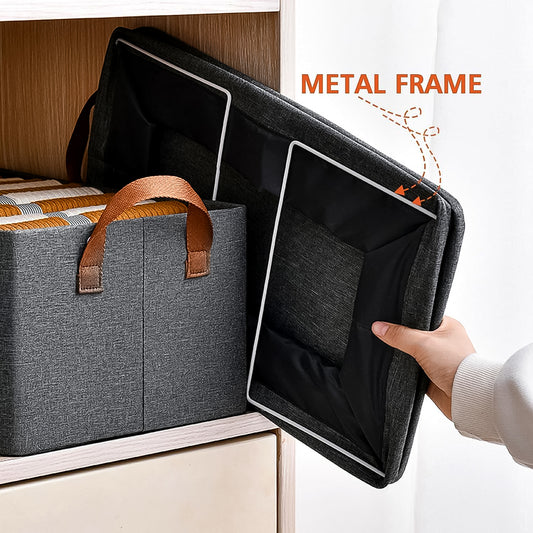 Foldable Cloth Storage Organizer With Handles