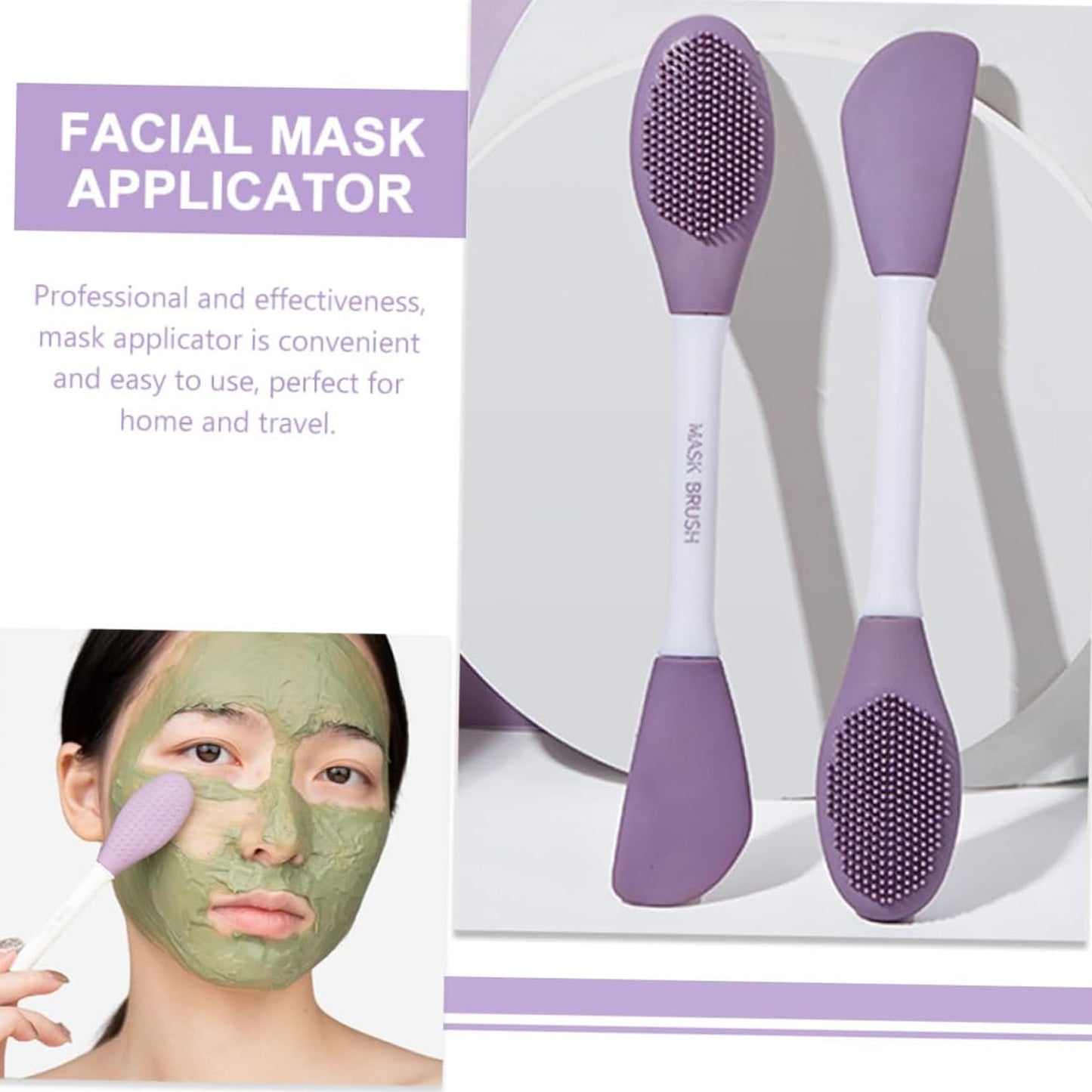 Double-headed Silicone Mask Brush & Face Cleansing