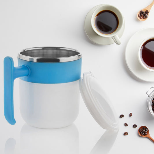 Insulated Double Wall Stainless Steel Mug with Lid