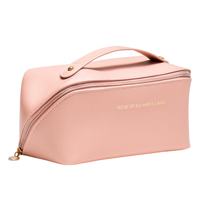 Premium Travel Makeup & Toiletry Organizer (Peach)