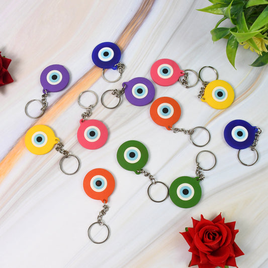 Evil Eye Keychain (12 Pcs Set Mix Color)