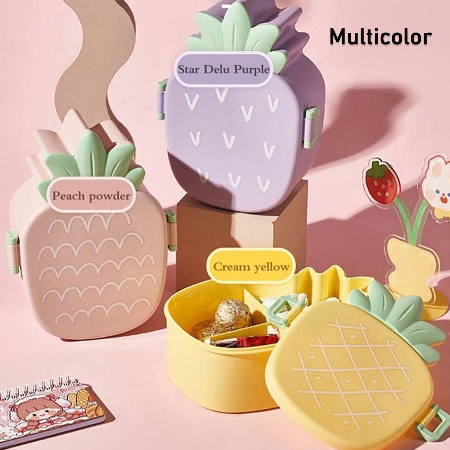 Kids Lunch Box With Spoon & Fork