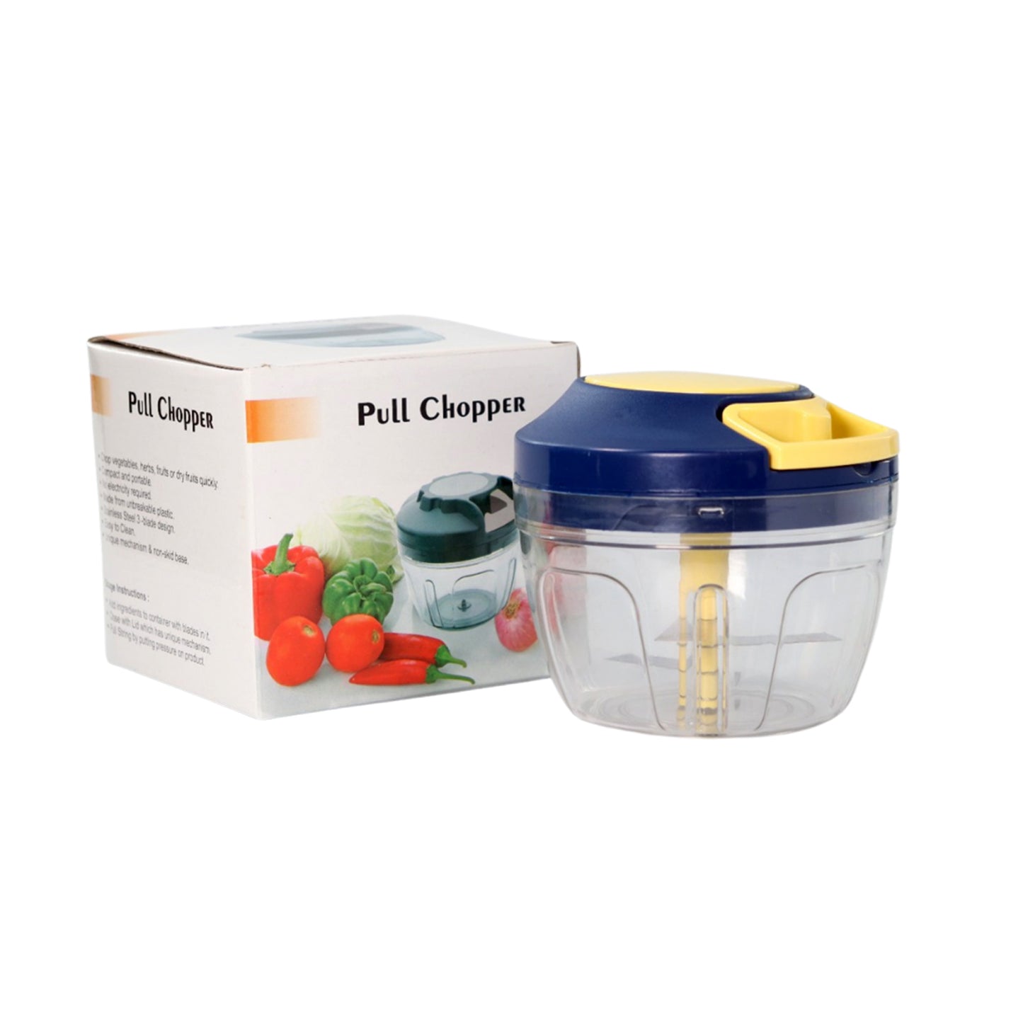 Pull Chopper With 4 Blades (650ml)