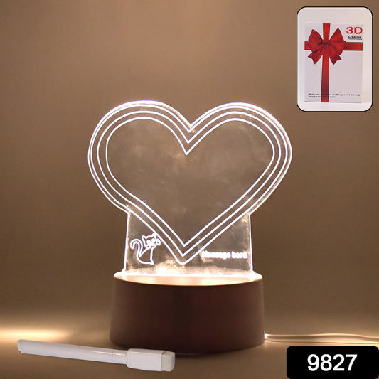 3D Acrylic Decorative Lamp With Pen