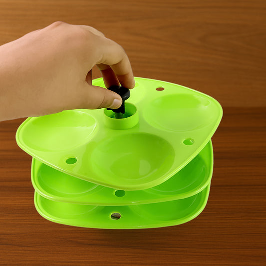 3 Layer Plastic Idli Stand