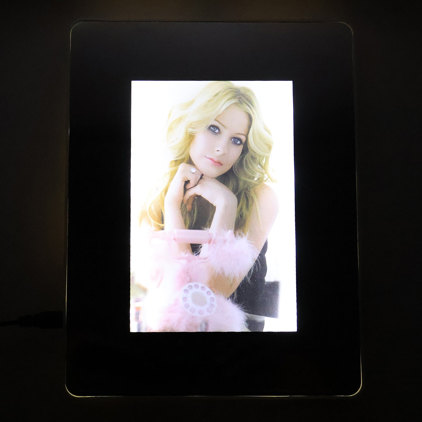 LED Magic Mirror With Hidden Photo Frame (1 Pc)