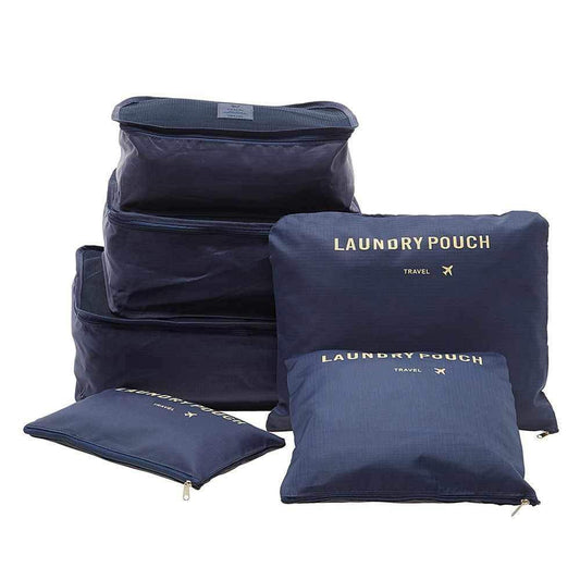 Cloth Organizer Pouch (Multicolour)(6 Pcs)
