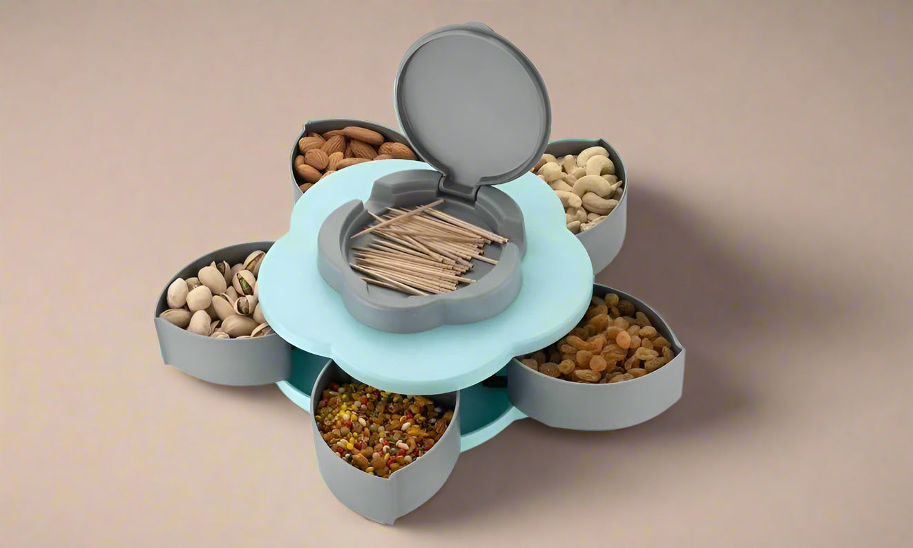 Petal-Shaped Nut & Snack Storage Box