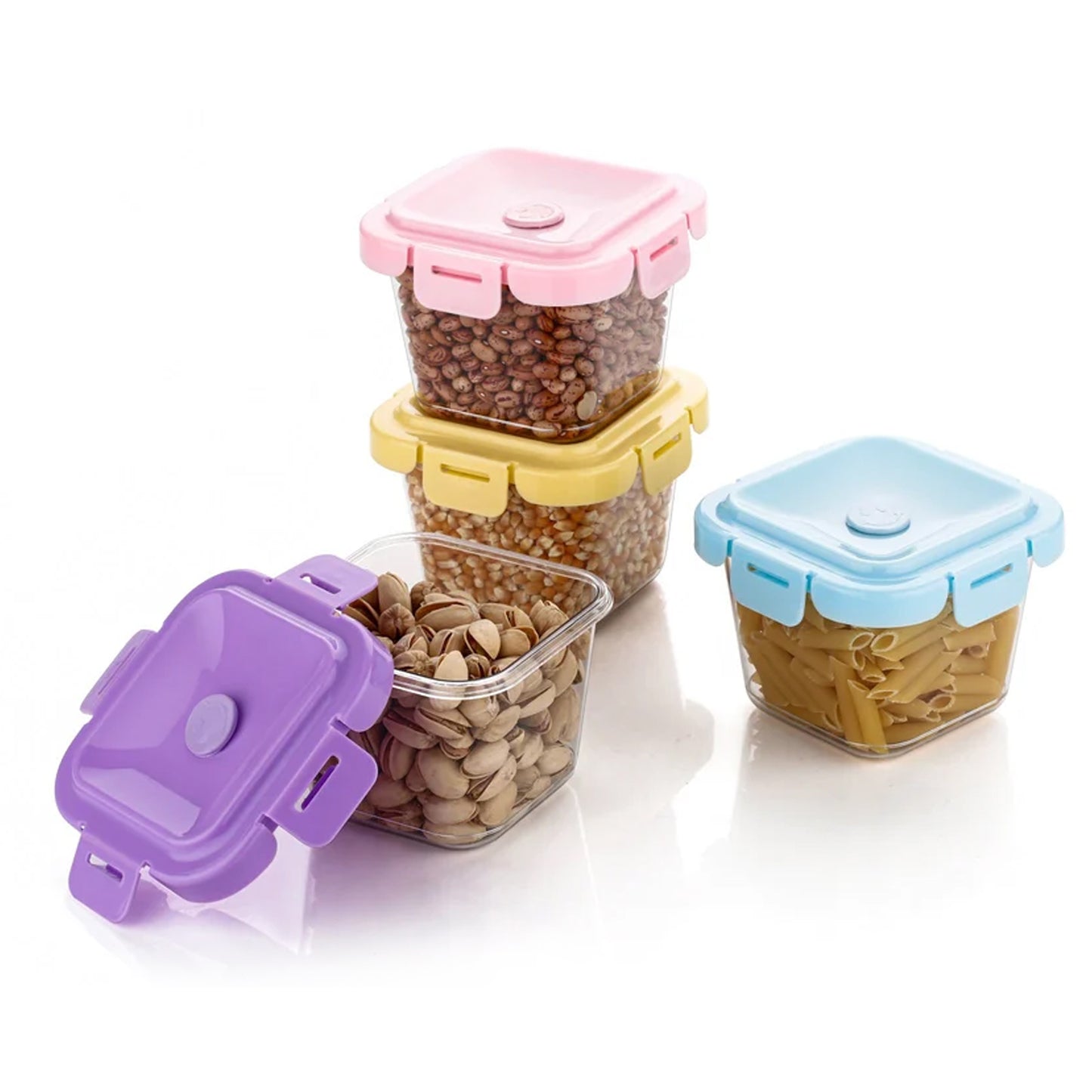 Airtight Food Storage Containers With Lid (4 Pcs Set)