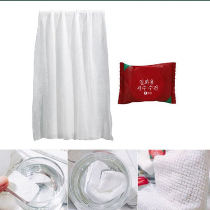 Compressed Towels Portable Disposable Compressed Cotton Coin Tissue Towel For Travel Camping Hiking Sport Beauty Salon Home Hand Wipes (28x40 Inch)