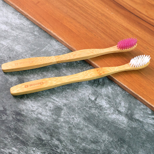 Eco-friendly Natural Bamboo Toothbrush (2 Pc)