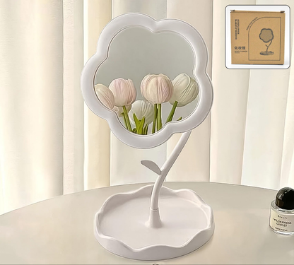 Flower-shaped Makeup Mirror