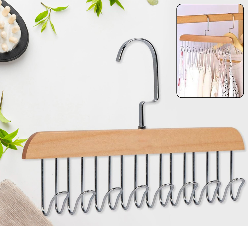 Space Saving Wooden Hangers