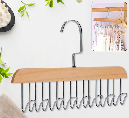 Space Saving Wooden Hangers