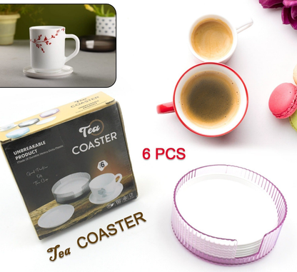 Set Of 6 Plastic Coaster