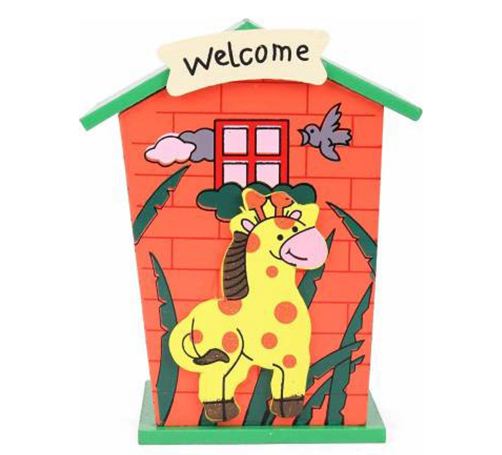 Cartoon Wooden Money Bank