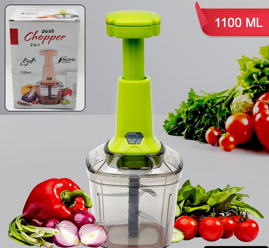 2 in 1 Press Vegetable Choppers For Kitchen (1100 Ml)