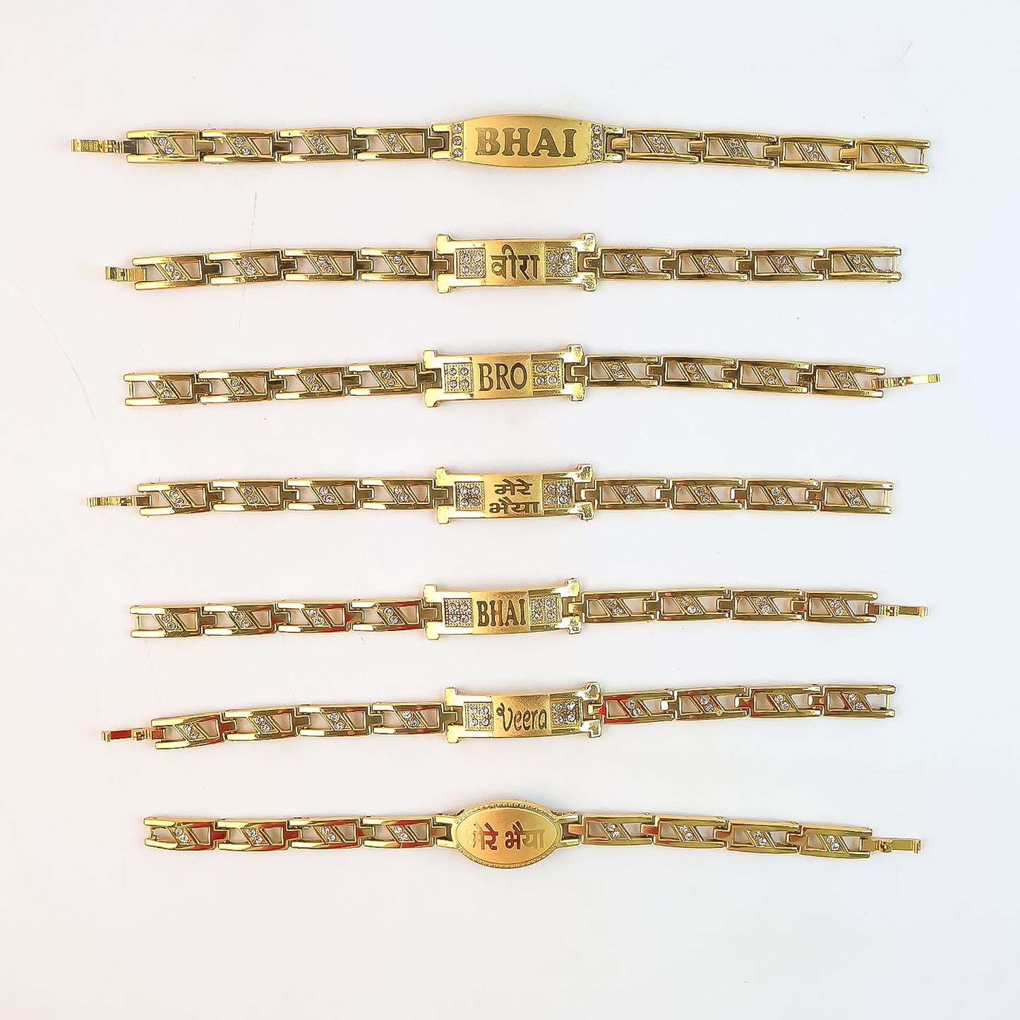 Metal Rakhi Bracelet For Brother (Mix Design 1 Pc)