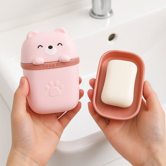 Cute Bear Soap Case