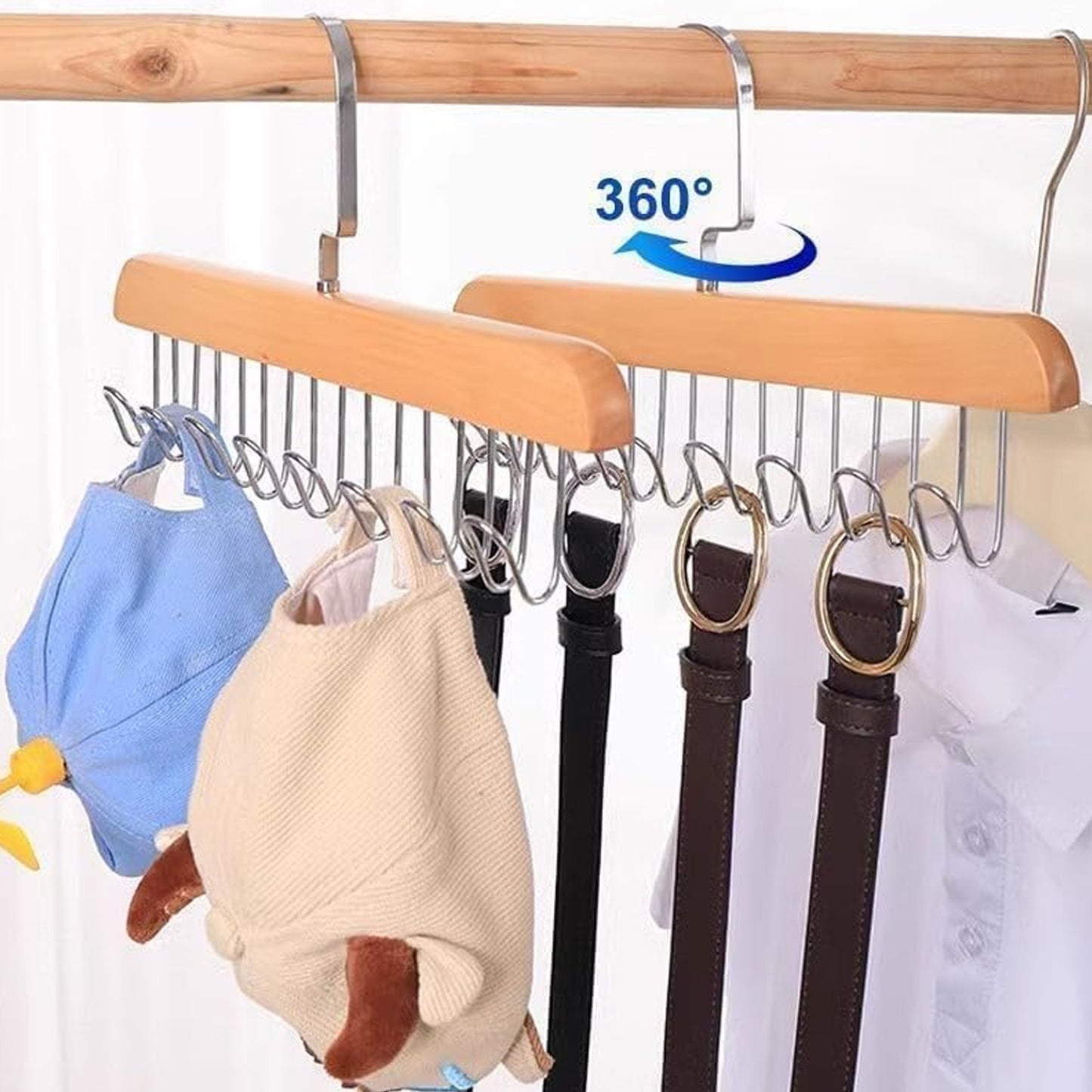 Space Saving Wooden Hangers