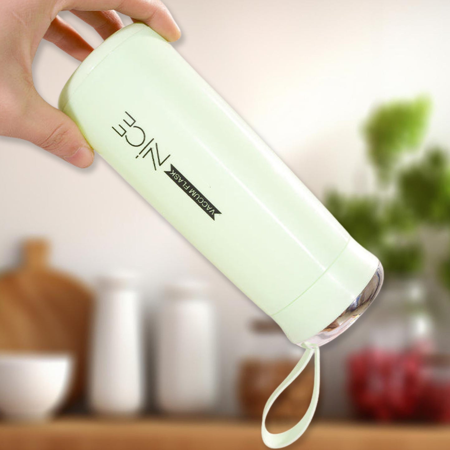 Water Bottle 400ml Leak Proof Glass Water Bottle With Daily Water Intake For Gym And Children Nice Bottle (1 Pc  White Color)
