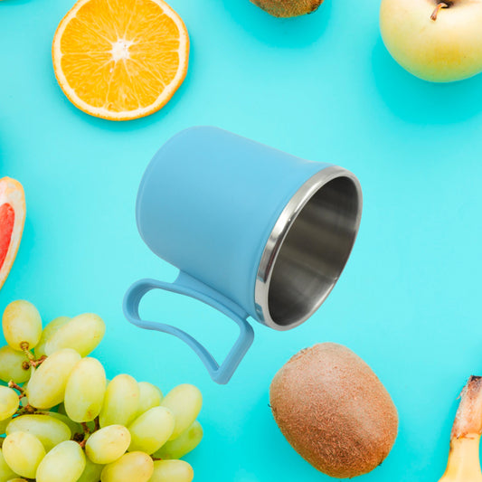 Stainless Steel Insulated Coffee Mug with Lid (Mix Color)