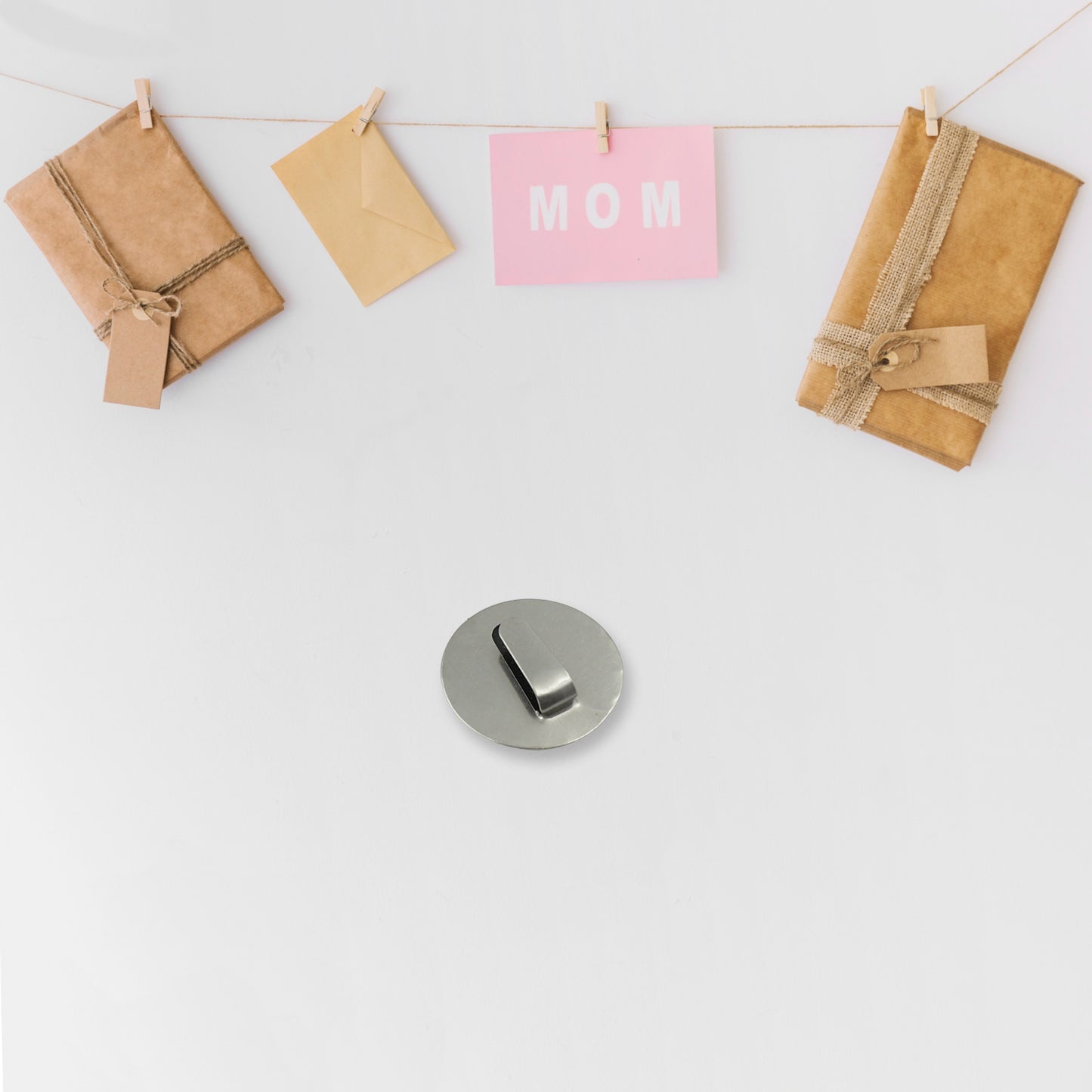 Multipurpose Self-Adhesive Steel Wall Hooks – Pack of 12