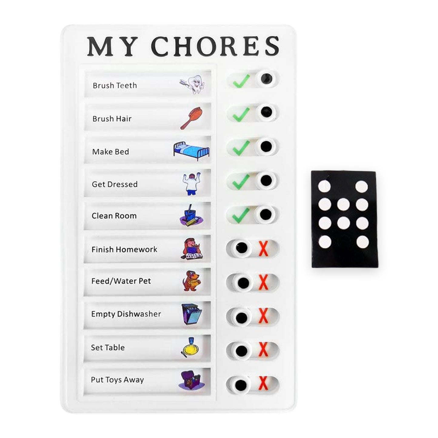 Portable My Chores Home Memo Board