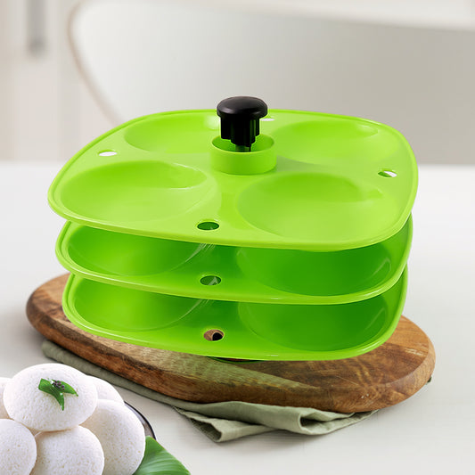 3 Layer Plastic Idli Stand