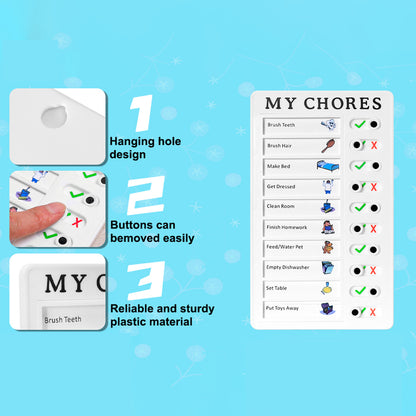 Portable My Chores Home Memo Board