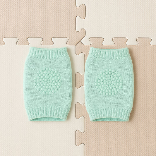Toddler Wool Knit Knee Guard (Mint Green)