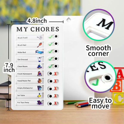 Portable My Chores Home Memo Board