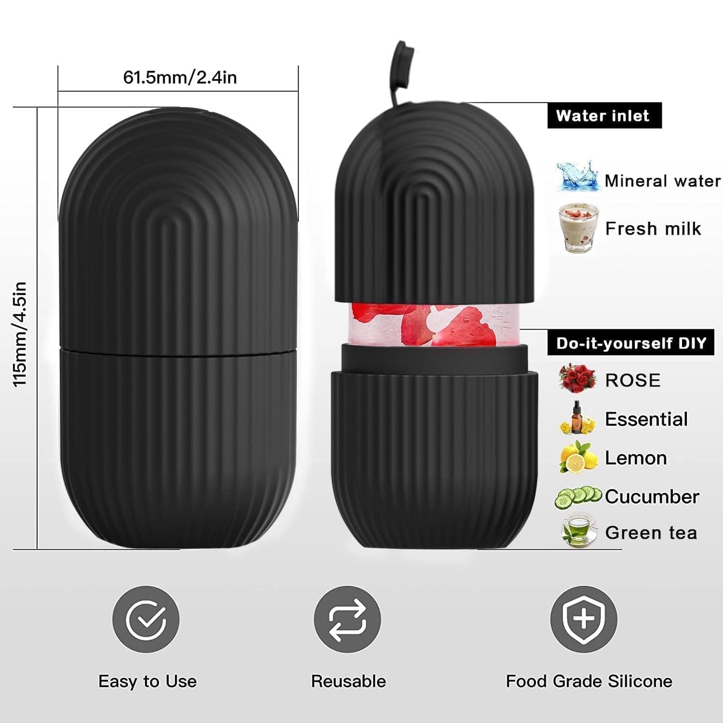 Ice Roller For Face (Black)