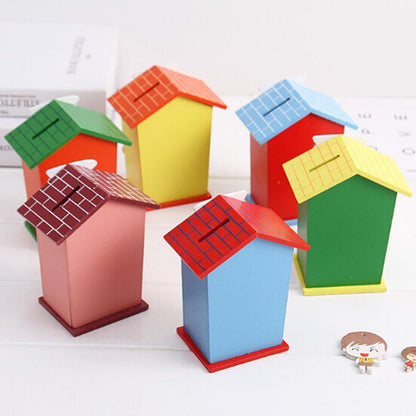 Cartoon Wooden Money Bank