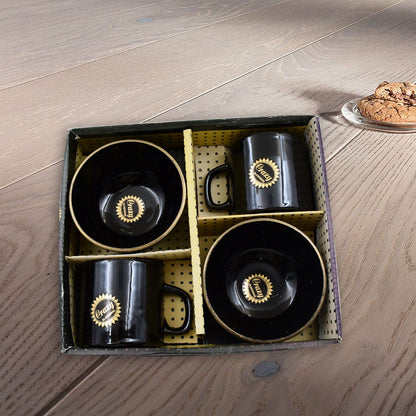 Hide & Seek Ceramic Mug & Bowl 4 Piece Set