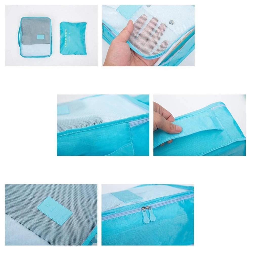 Cloth Organizer Pouch (Multicolour)(6 Pcs)