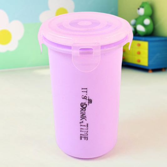 Plastic Lunch Box With Small Box Bottle  Spoon For Kids (4 Pc Set)