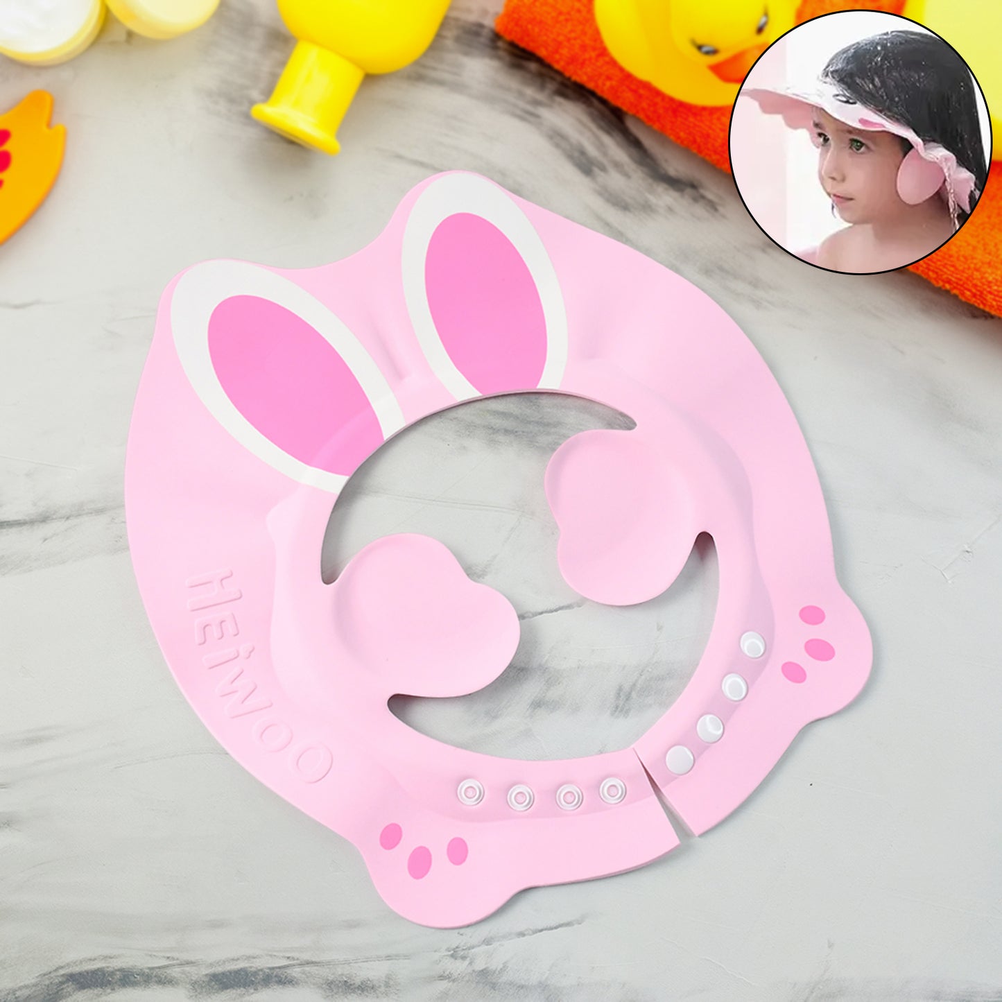 Bunny Ear Baby Shower Cap