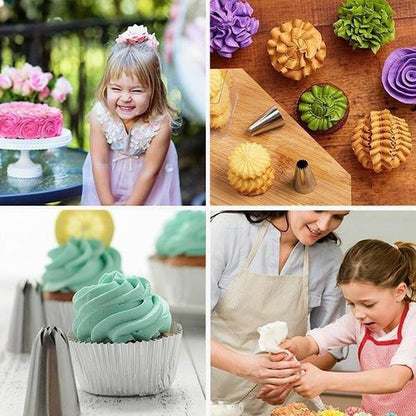 Stainless Steel Cake Decorating  Nozzle (12pcs)